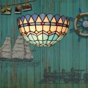 8 Inch Mediterranean Stained Glass Mediterranean Style Wall Light