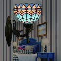 8 Inch Mediterranean Stained Glass Mediterranean Style Wall Light