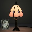 6 Inch Height: 12 Inch Mediterranean Stained Glass Table Lamp