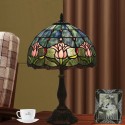 12 Inch European Stained Glass Tulip Style Table Lamp