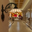 8 Inch European Stained Glass Wall Light