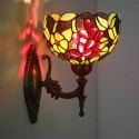 8 Inch European Stained Glass Grape Style Wall Light