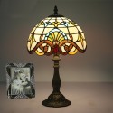 10 Inch European Stained Glass Baroque Style Table Lamp