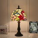 8 Inch European Stained Glass Hummingbird Style Table Lamp