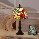 8 Inch European Stained Glass Hummingbird Style Table Lamp