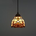 12 Inch European Stained Glass Baroque Style Pendant Light