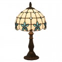 8 Inch European Stained Glass Table Lamp