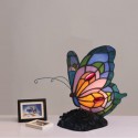 European Stained Glass Butterfly Style Table Lamp