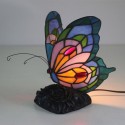 European Stained Glass Butterfly Style Table Lamp