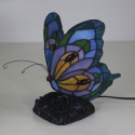 European Stained Glass Butterfly Style Table Lamp