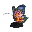 European Stained Glass Butterfly Style Table Lamp