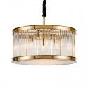 8 Light Modern / Contemporary Steel Pendant Light with Crystal Acrylic Shade