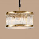 8 Light Modern / Contemporary Steel Pendant Light with Crystal Acrylic Shade