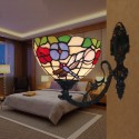 8 Inch European Stained Glass Wall Light