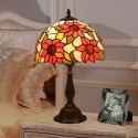 12 Inch Rural Stained Glass Sunflower Style Table Lamp