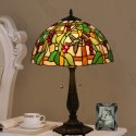 16 Inch European Stained Glass Hummingbird Style Table Lamp