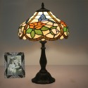 12 Inch European Stained Glass Hummingbird Style Table Lamp