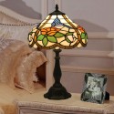 12 Inch European Stained Glass Hummingbird Style Table Lamp