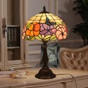 12 Inch European Stained Glass Butterfly Style Table Lamp