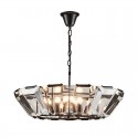 8 Light Modern / Contemporary Steel Pendant Light with Crystal Shade