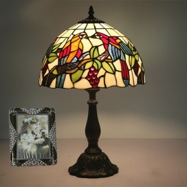 12 Inch European Stained Glass Table Lamp