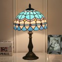 10 Inch Mediterranean Stained Glass Mediterranean Style Table Lamp