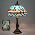 10 Inch Mediterranean Stained Glass Mediterranean Style Table Lamp