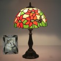 12 Inch European Stained Glass Butterfly Style Sunflower Style Table Lamp