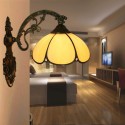 8 Inch American Simple Stained Glass Palace Style Wall Light