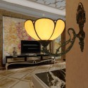 8 Inch American Simple Stained Glass Palace Style Wall Light