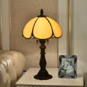 8 Inch European Stained Glass Palace Style Table Lamp