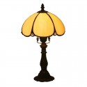 8 Inch European Stained Glass Palace Style Table Lamp