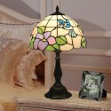 12 Inch European Stained Glass Hummingbird Style Table Lamp