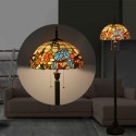 16 Inch European Stained Glass Floor Lamp