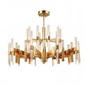 18 Light Aluminum Alloy Chandelier with Crystal Shade