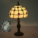 8 Inch European Stained Glass Table Lamp