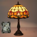 12 Inch European Stained Glass Tulip Style Table Lamp