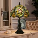 12 Inch European Stained Glass Tulip Style Table Lamp