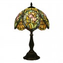 12 Inch European Stained Glass Tulip Style Table Lamp