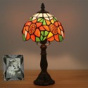 7 Inch European Stained Glass Sunflower Style Table Lamp