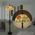 16 Inch European Stained Glass Floor Lamp