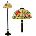 16 Inch European Stained Glass Floor Lamp