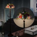 16 Inch European Stained Glass Grape Style Floor Lamp