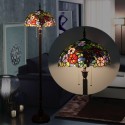 16 Inch European Stained Glass Grape Style Floor Lamp