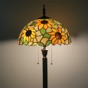 16 Inch European Retro Stained Glass Floor Lamp