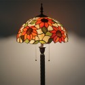 16 Inch European Retro Stained Glass Floor Lamp