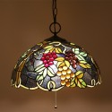 16 Inch European Stained Glass Pendant Light