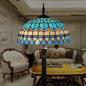 16 Inch Mediterranean Stained Glass Mediterranean Style Floor Lamp