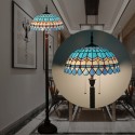 16 Inch Mediterranean Stained Glass Mediterranean Style Floor Lamp