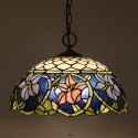 16 Inch European Stained Glass Pendant Light